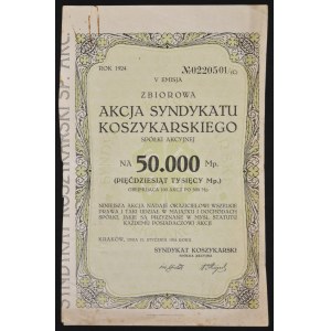 Basketball Syndicate S.A., 100 x 500 mkp, numéro V.