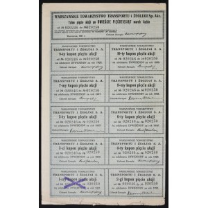 Varšavská dopravná a lodná spoločnosť, 5 x 250 mkp 1921
