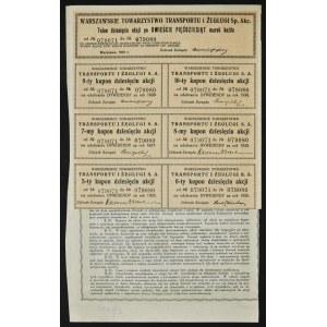 Warszawskie Towarzystwo Transportu i Żeglugi, 10 x 250 mkp 1921