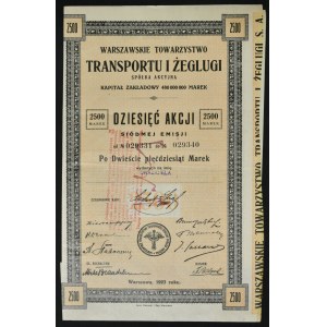 Warszawskie Towarzystwo Transportu i Żeglugi, 10 x 250 mkp, Emisja VII