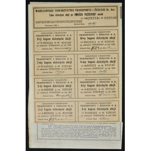Warszawskie Towarzystwo Transportu i Żeglugi, 10 x 250 mkp, Emisja VII