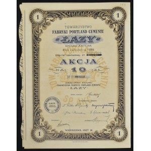 Fabryka Portland Cementu Łazy S.A., 10 zł 1927