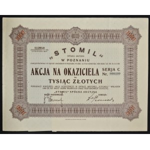Stomil S.A. v Poznani, 1 000 PLN 1935, emisia III, séria C