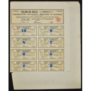 Bielizna Towarzystwo Akcyjne, 1.000 mkp, Emisja I