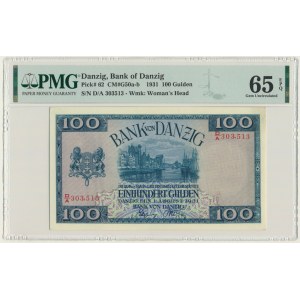 Danzig, 100 Gulden 1931 - D/A - PMG 65 EPQ - RARE