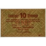 Danzig, 10 fenig 1923 - Octobre - znw. carrés - PMG 58