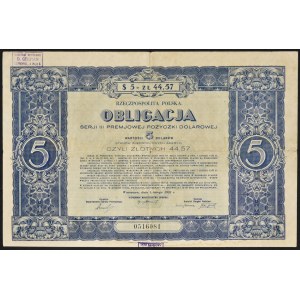 4% Premium Dollar Loan 1931, Series III, $5 bond