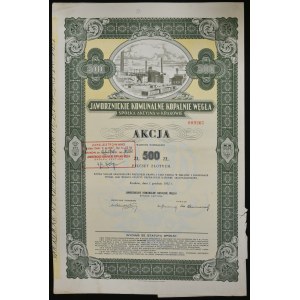 Jaworznickie Komunalne Kopalnie Węgla S.A., 500 zł 1932
