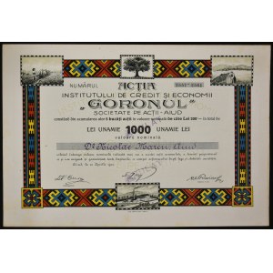 Rumunia, Institutului De Credit Si Economii Goronul, 1.000 lei