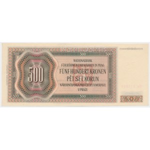 Bohemia & Moravia, 500 Korun 1942 - II issue - SPECIMEN -