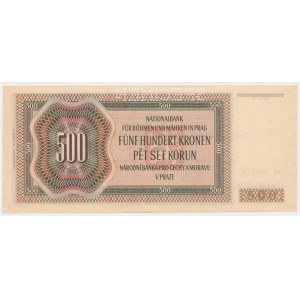 Bohemia & Moravia, 500 Korun 1942 - II issue - SPECIMEN -