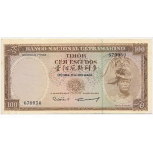 Timor portugais, 100 escudos 1963