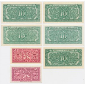 Czechoslovakia, 5-10 Korun 1949(1949-53) (7 pcs.)