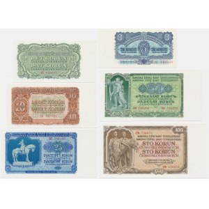 Czechoslovakia, 3-100 Korun 1953 (6 pcs.)
