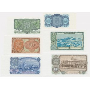 Czechoslovakia, 3-100 Korun 1953 (6 pcs.)