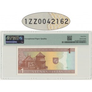 Lithuania, 1 Litas - replacement - PMG 65 EPQ
