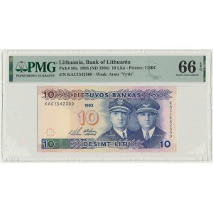 Lithuania, 10 Litu 1993 - PMG 66 EPQ