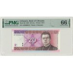 Lithuania, 20 Litu 2001 - AF0000015 - PMG 66 EPQ