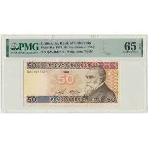 Lithuania, 50 Litu 1993 - PMG 65 EPQ