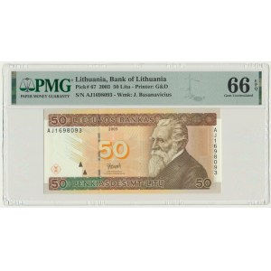 Lithuania, 50 Litu 2003 - PMG 66 EPQ