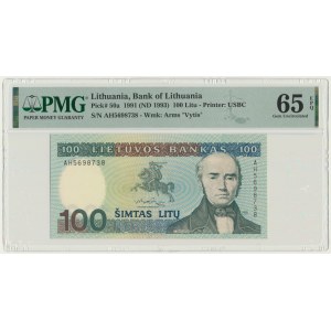 Lithuania, 100 Litu 1991 - PMG 65 EPQ