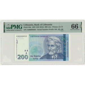 Lituanie, 200 litas 1997 - PMG 66 EPQ