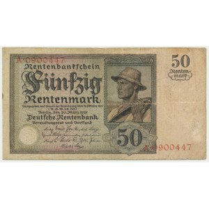 Germany, 50 Rentenmark 1925 - A