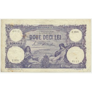 Romania, 20 Lei 1929
