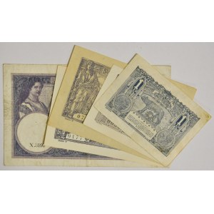 Rumunsko, 1-5 lei (1916-28) (5 kusov).