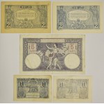 Rumunsko, 1-5 lei (1916-28) (5 kusov).