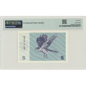 Lithuania, 5 Talonas 1991 - PMG 66 EPQ