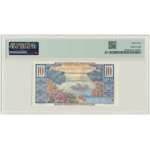 Saint-Pierre et Miquelon, 10 francs (1950-60) - PMG 64