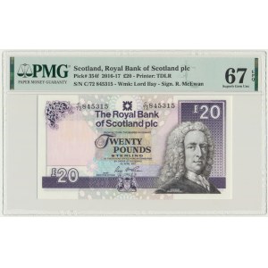 Scotland, 20 Pounds (2016-17) - PMG 67 EPQ