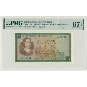 South Africa Republic, 10 Rands (1975) - PMG 67 EPQ