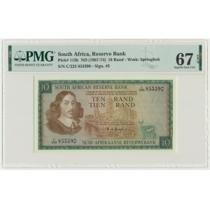 South Africa Republic, 10 Rands (1967-74) - PMG 67 EPQ