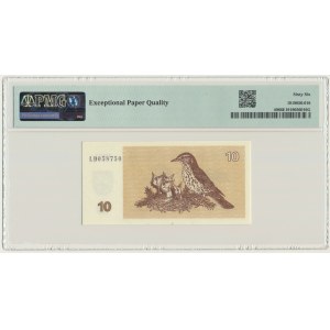 Lithuania, 10 Talonas 1992 - PMG 66 EPQ