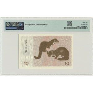 Lithuania, 10 Talonas 1991 - with text - PMG 66 EPQ