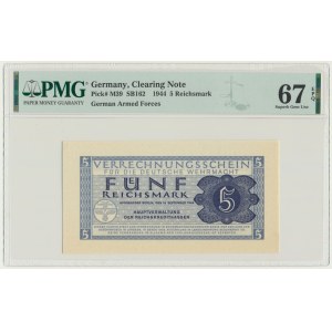 Germany, 5 Reichsmark 1944 - PMG 67 EPQ