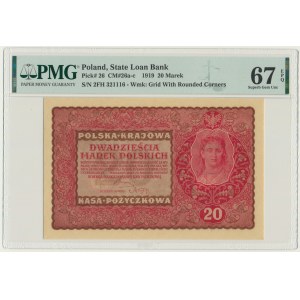 20 marek 1919 - II Serja FH - PMG 67 EPQ