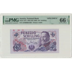 Autriche, 50 shillings 1962 - MODEL - PMG 66 EPQ