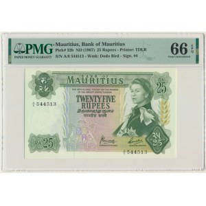 Mauritius - 25 Rupees (1967) - PMG 66 EPQ