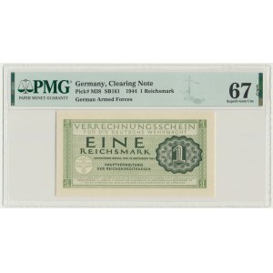 Germany, 1 Reichsmark 1944 - PMG 67 EPQ