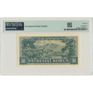 Czechoslovakia, 50 Korun 1948 - PMG 66 EPQ