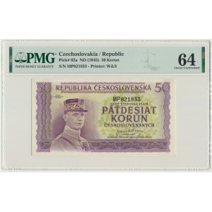 Czechoslovakia, 50 Korun (1945) - PMG 64