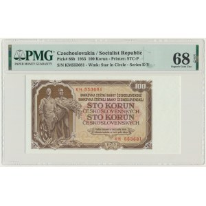 Czechoslovakia, 100 Korun 1953 - PMG 68 EPQ