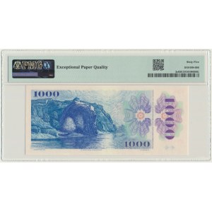 Czech Republic, 1.000 Korun 1985 (1993) - with stamp image printed - PMG 65 EPQ