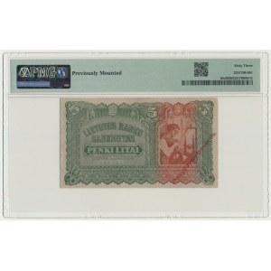 Lithuania, 5 Litai 1922 - SPECIMEN - PMG 63 - RARE