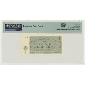 Czechoslovakia (Theresienstadt Ghetto), 1 Kronen 1943 - PMG 65 ePQ