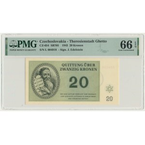 Czechoslovakia (Theresienstadt Ghetto), 20 Kronen 1943 - PMG 66 EPQ