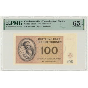 Czechoslovakia (Theresienstadt Ghetto), 100 Kronen 1943 - PMG 65 EPQ